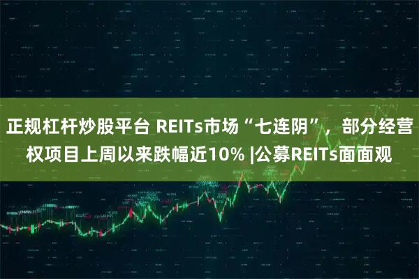 正规杠杆炒股平台 REITs市场“七连阴”，部分经营权项目上周以来跌幅近10% |公募REITs面面观